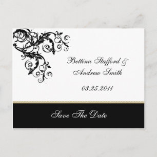 Carte Postale Faire-part Les rouleaux modernes font gagner la date