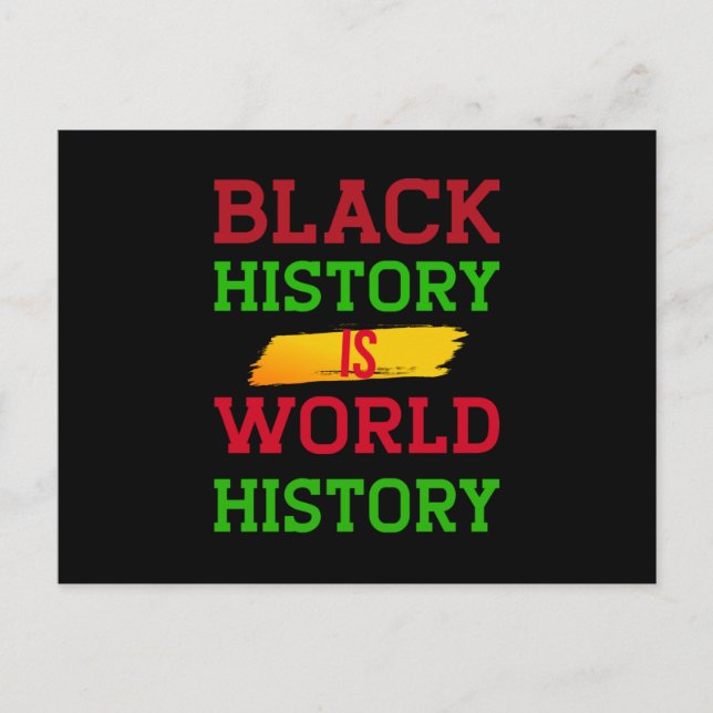 Carte Postale Faire-part L'histoire des Noirs est l'histoire du monde (2) (Devant)
