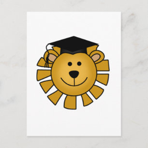 Carte Postale Faire-part Lion avec des T-shirts et des cadeaux de casquette