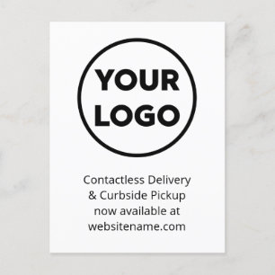 Carte Postale Faire-part Livraison de votre logo d'entreprise et ramassage 