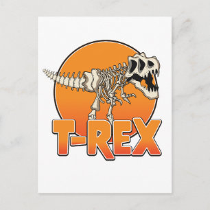 Carte Postale Faire-part logo de T-REX dessiné