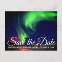 Lumières du Nord d'Alaska Enregistrez la Date