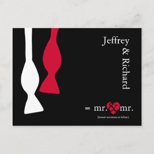 Carte Postale Faire-part M. & M. Do the Math Postcard