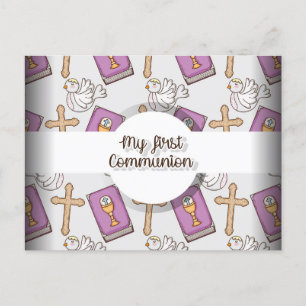 Carte Postale Faire-part Ma première communion
