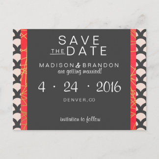 Carte Postale Faire-part Magnifique et Beau Save the Date
