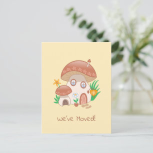 Carte Postale Faire-part Maison de champignons de Fée Whimsical Nous avons 