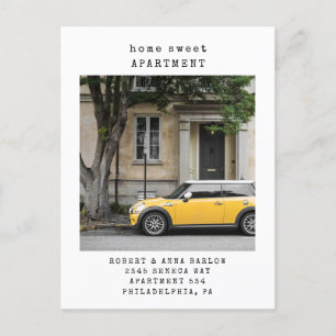 Carte Postale Faire-part Maison Douillette Nouvel Adresse Photo Déménagemen