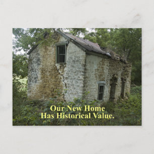 Carte Postale Faire-part Maison historique de valeur - changement d'adresse