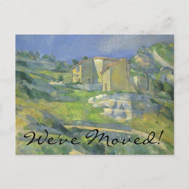 Carte Postale Faire-part Maisons en Provence par Cezanne, Changement d'adre (Devant)