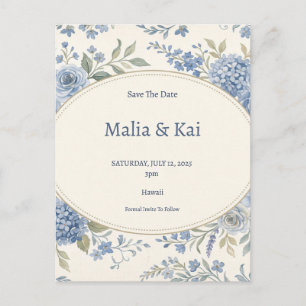 Carte Postale Faire-part Mariage à l'Orchidée Tropicale