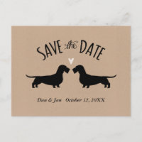 Mariage de Dachshunds à poil dur, Épargnez la date