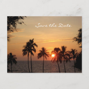 Carte Postale Faire-part Mariage de destination Sauvez la date, Mauna Kea