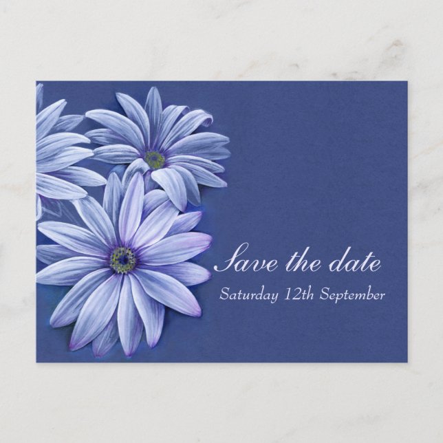 Carte Postale Faire-part Mariage de l'ostéospermum Daisy enregistrer la car (Devant)