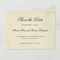 Mariage Élégant Vintage - Économisez la Date