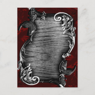 Carte Postale Faire-part Mariage gothique vampire proclamé