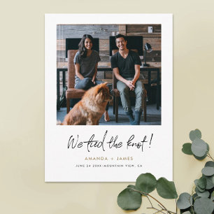 Carte Postale Faire-part Mariage Intime Photo Moderne
