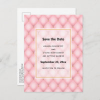 Mariage Luxueux Rose Motif Diamant Brodé