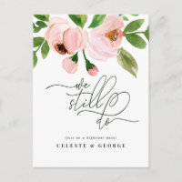Mariage reporté à une date ultérieure avec aquarel