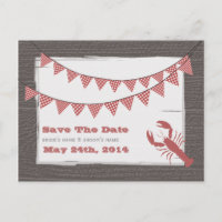 Mariage Rustique de Homard et de Bruant Faire Part