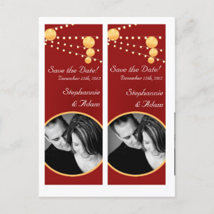 Carte Postale Faire-part Marque-page Faveurs Lanternes en papier rouge Enre