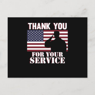 Carte Postale Faire-part Merci Pour Votre Service Joyeux Jour Des Anciens C
