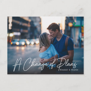 Carte Postale Faire-part Mise à jour du Mariage sur un changement de régime