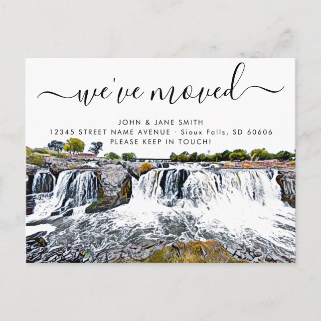 Carte postale Faire-part mobile Sioux Falls Waterf (Devant)