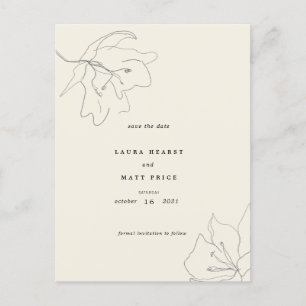 Carte Postale Faire-part Moderne Delicate Eggshell Soft Floral