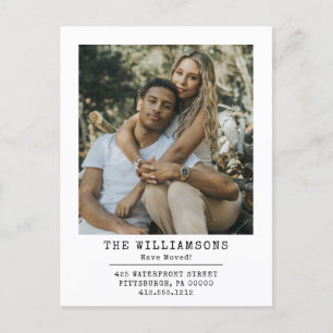 Carte Postale Faire-part Moderne Nous Avons Déménagé Changement D'adresse P