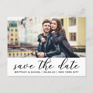 Carte Postale Faire-part Moderne tendance   Enregistrer La Photo Date