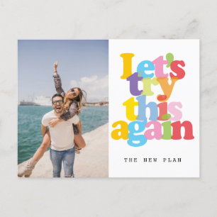 Carte Postale Faire-part Modifier La Photo Colorée De L'Événement Date Repo