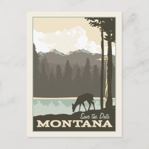 Carte Postale Faire-part Montana   Save the date
