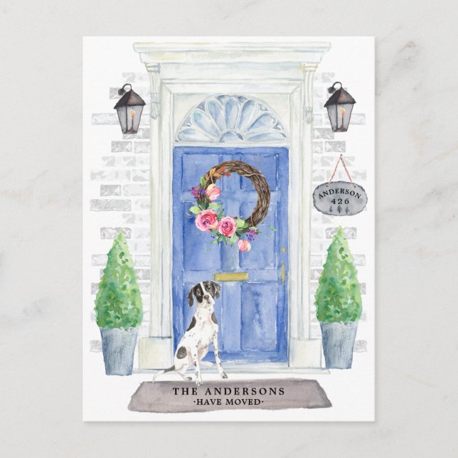 Carte postale Faire-part Moteur Pointeur Anglais (Devant)