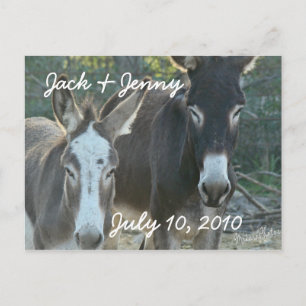 Carte Postale Faire-part Mules-enregistrer la personnaliser-date
