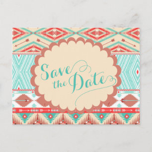 Carte Postale Faire-part Native American Save the Date