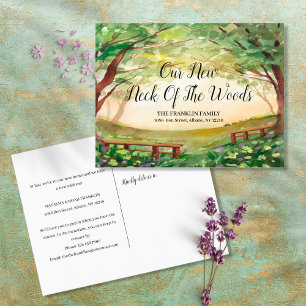 Carte Postale Faire-part Notre Nouveau Cou Du Bois Nouvelle Adresse En Mouv