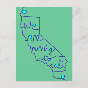 Carte Postale Faire-part nous allons à cali