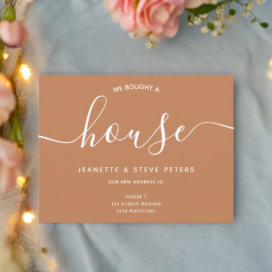Carte Postale Faire-part Nous avons acheté un script maison en terre cuite