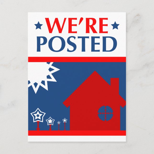 Carte Postale Faire-part nous avons affiché l'annonce : pop maison (Devant)