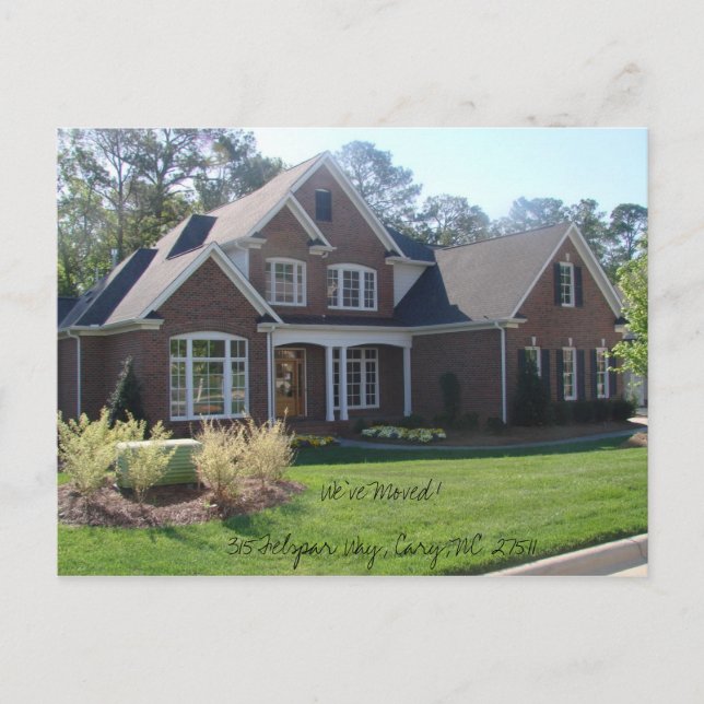 Carte Postale Faire-part Nous avons bougé ! 315 Felspar Way, Cary, NC 27511 (Devant)