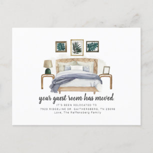 Carte Postale Faire-part Nous avons déménagé Boho Chic Déménagement