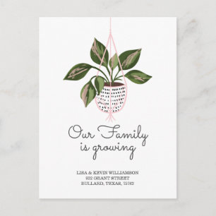 Carte Postale Faire-part Nous avons déménagé - Nouveau Plante de blocage d'