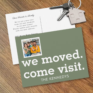 Carte Postale Faire-part Nous avons déménagé Venez visiter Photo Nouvelle M