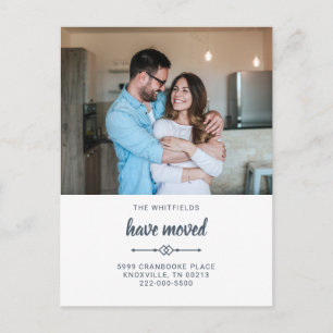 Carte Postale Faire-part Nous avons déplacé le changement d'adresse