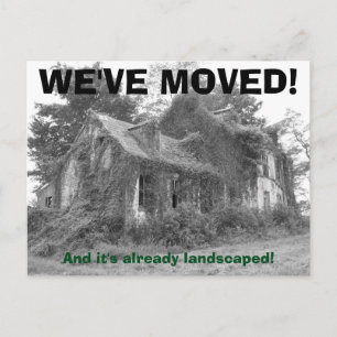 Carte Postale Faire-part Nous avons déplacé le changement d'adresse la