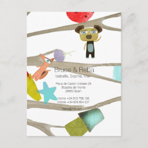 Carte Postale Faire-part Nous avons déplacé l'Espagne