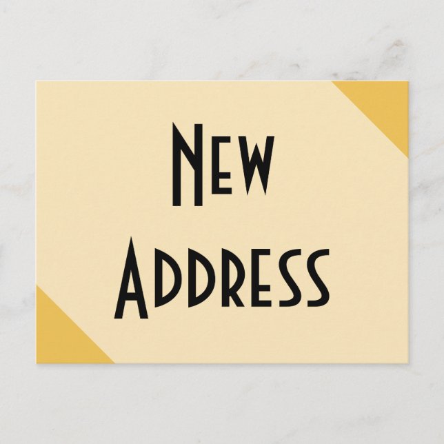 Carte Postale Faire-part Nous avons déplacé une nouvelle adresse (Devant)