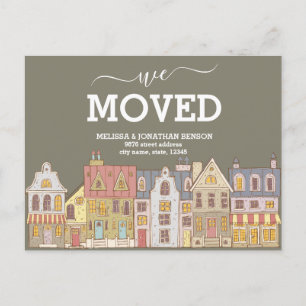 Carte Postale Faire-part Nous Avons Déplacé Une Nouvelle Adresse Domestique