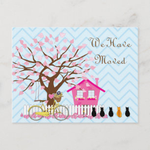 Carte Postale Faire-part Nous avons Moved Postcard