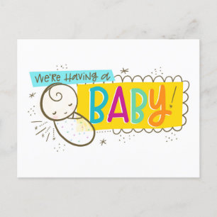 Carte Postale Faire-part Nous avons un bébé